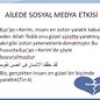 Ailede Sosyal Medya Etkisi